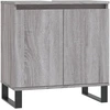 Image de vidaXL Armoire de salle de bain Gris Sonoma 58x33x60 cm Bois composite