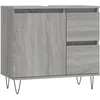 Image de vidaXL Armoire de salle de bain Gris Sonoma 65x33x60 cm Bois composite