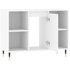 Image de vidaXL Armoire de salle de bain blanche 80x33x60 cm Bois composite
