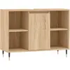 Image de vidaXL Armoire de salle de bains Chêne Sonoma 80x33x60 cm Bois composite