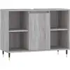 Image de vidaXL Armoire de salle de bain Gris Sonoma 80x33x60 cm Bois composite