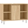 Image de vidaXL Armoire de salle de bains Chêne Sonoma 80x33x60 cm Bois composite