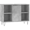 Image de vidaXL Armoire de salle de bain gris béton 80x33x60 cm Bois composite