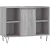 Image de vidaXL Armoire de salle de bain Gris Sonoma 80x33x60 cm Bois composite