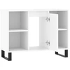 Image de vidaXL Armoire de salle de bain blanc brillant 80x33x60 cm Bois composite