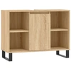 Image de vidaXL Armoire de salle de bains Chêne Sonoma 80x33x60 cm Bois composite