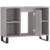 Image de vidaXL Armoire de salle de bain Gris Sonoma 80x33x60 cm Bois composite