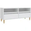 Image de vidaXL Armoire TV blanche 100x34,5x44,5 cm Bois composite