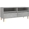 Image de vidaXL Armoire TV gris béton 100x34,5x44,5 cm Bois composite