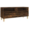 Image de vidaXL Armoire TV chêne fumé 100x34,5x44,5 cm Bois composite