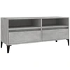 Image de vidaXL Armoire TV gris b ©ton 100x34,5x44,5 cm Bois composite