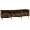 Image de vidaXL Armoire TV chêne fumé 150x30x44,5 cm Bois composite