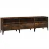 Image de vidaXL Armoire TV chêne fumé 150x30x44,5 cm Bois composite