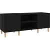 Image de vidaXL Armoire à panneaux noir 121x38x48 cm Bois composite