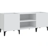 Image de vidaXL Armoire à panneaux blanc 121x38x48 cm Bois composite