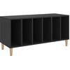 Image de vidaXL Armoire à panneaux noir 100x38x48 cm Bois composite