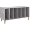 Image de vidaXL Armoire à panneaux gris béton 100x38x48 cm Bois composite