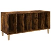 Image de vidaXL Armoire à plateaux chêne fumé 100x38x48 cm Bois composite