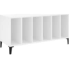 Image de vidaXL Armoire à panneaux blanc 100x38x48 cm Bois composite