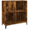 Image de vidaXL Armoire à plateaux chêne fumé 84,5x38x89 cm Bois composite