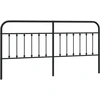 Image de vidaXL Tête de lit en métal noir 193 cm