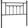 Image de vidaXL Tête de lit de rechange en métal noir 100 cm