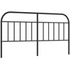 Image de vidaXL Tête de lit de rechange en métal noir 160 cm