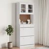 Image de vidaXL Highboard ALTA blanc 77x35x188 cm Pin massif