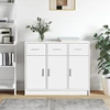 Image de vidaXL Sideboard Blanc 91x28x75 cm Bois composite