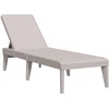 Image de vidaXL Chaise longue Cappuccino-Brun 186x60x29 cm PP