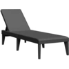 Image de vidaXL Chaise longue Anthracite 186x60x29 cm PP