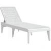 Image de Bain de soleil blanc 186x60x29 cm PP