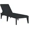 Image de vidaXL Chaise longue Anthracite 186x60x29 cm PP
