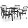 Image de vidaXL Ensemble de jardin 5 pièces anthracite acier
