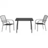 Image de vidaXL Ensemble de jardin 3 pièces anthracite acier