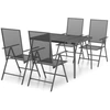 Image de vidaXL Ensemble de jardin 5 pièces anthracite acier