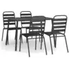 Image de vidaXL Ensemble de jardin 5 pièces anthracite acier