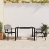Image de vidaXL Ensemble de jardin 3 pièces anthracite acier