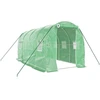 Image de vidaXL Serre avec cadre en acier vert 8 m² 4x2x2 m