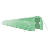 Image de vidaXL Serre avec cadre en acier vert 48 m² 24x2x2 m
