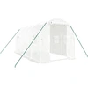 Image de vidaXL Serre avec cadre en acier blanc 8 m² 4x2x2 m