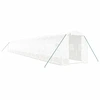 Image de vidaXL Serre avec cadre en acier blanc 36 m² 18x2x2 m
