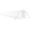 Image de vidaXL Serre avec cadre en acier blanc 44 m² 22x2x2 m