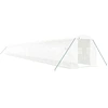Image de vidaXL Serre avec cadre en acier blanc 48 m² 24x2x2 m