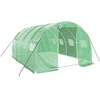 Image de vidaXL Serre avec cadre en acier vert 12 m² 4x3x2 m