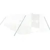 Image de vidaXL Serre avec cadre en acier blanc 24 m² 8x3x2 m