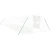 Image de vidaXL Serre avec cadre en acier blanc 36 m² 12x3x2 m