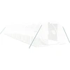 Image de vidaXL Serre avec cadre en acier blanc 48 m² 16x3x2 m