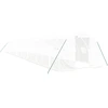 Image de vidaXL Serre avec cadre en acier blanc 54 m² 18x3x2 m