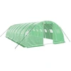 Image de vidaXL Serre avec cadre en acier vert 32 m² 8x4x2 m